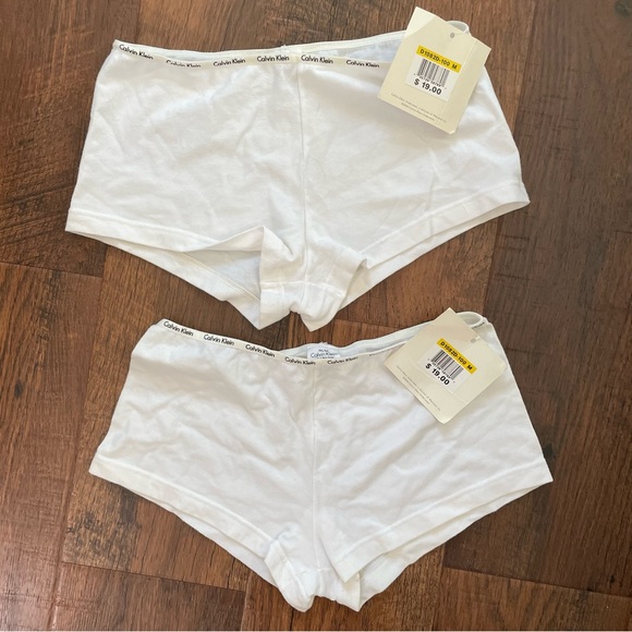 CALVIN KLEIN boy shorts panties, 2 pair, size M, NWT - Picture 2 of 9